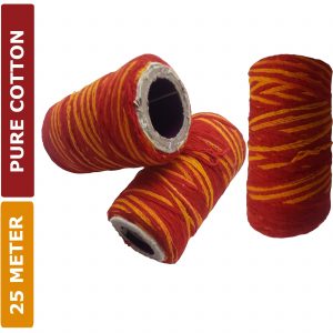 Dirghaanshi Cotton Maangalik Mouli, Rakhi, Kalawa, Wrist Thread Raksha Sutra 25 Meter Length (Pack Of 10 Pec)