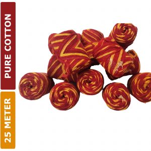 Dirghaanshi Hindu Religious Mouli, Rakhi, Raksha Sutra, Wrist Thread Band (Pack Of 6 Pec, 25 Meter Each)