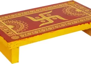 Dirghaanshi Wooden Handcrafted Pata Chowki For Pooja (Pack of 1 Pec)