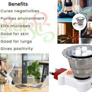 Dirghaanshi Electric Kapoor Dani/Camphor Diffuser/Incense Burner/ Dhoop Burner/Mosquito Killer Made with Pure Steel Plate