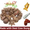 Dirghaanshi Cow Dung Cakes/Cow Dung Badkulla Mala with Holi/Gobar Badkulle/Holi Pooja Article Desi Cow Dung Cakes for Hawan, Pujan and Religious Purpose (Set of 51 PEC)