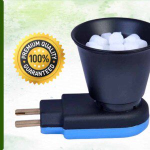 Dirghaanshi Electric Kapoor Dani, Steel Direct Plug-In Dhoop Dani, Camphor Burner Stainless Steel Incense Holder (Pack of 1 Pec)