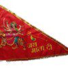 Dirghaanshi Mata Rani, Durga Mata Triangle Outdoor Flag (Pack of 1 Pec)