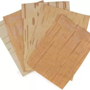 Dirghaanshi Bhojpatra Paper/Bhoj Patra Leaf/Bhojptra Sheet (5x6inch) - Wooden Yantra (Pack of 5)
