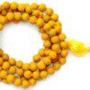 Dirghaanshi Haldi Mala baglamukhi mala Turmeric Haldi Mala 108 Beads for Jaap (Pack of 1 Pec)