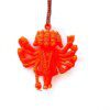 Dirghaanshi Panchamukhi Hanuman car hanging/wall hanging/home hanging/shop/office Decorative Showpiece - 11cm (Pack of 1 Pec)